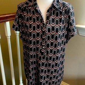 Alfani shirt sleeve blouse